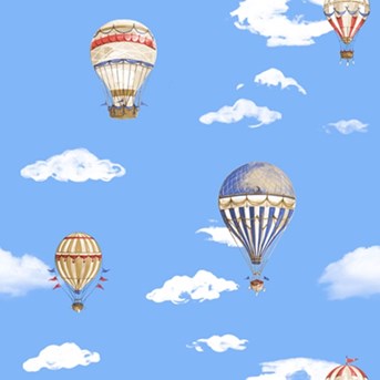 Wallpaper Dinding Simple Motif Balon Udara/ Ballon Air/ Wallpaper Roll