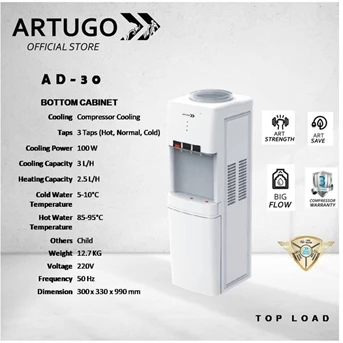Top-Load Water Dispenser ARTUGO AD 30 Bottom Cabinet