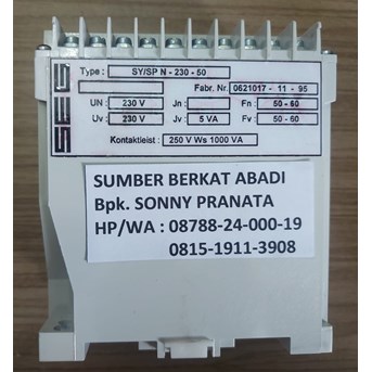 SEG SY/SP N-230-50 SY / SP N SYSPN SY SP N SY-SP N SYNCHRONIZING UNIT