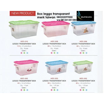 Box container leggo transparant merk Taiwan plastik