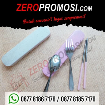 souvenir promosi set peralatan makan stainless murah-3