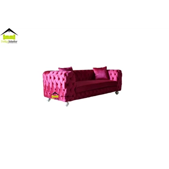 sofa mewah warna merah Kerajinan kayu