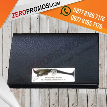 name card holder kulit sintetis kode 8730 - kotak souvenir