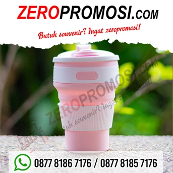 souvenir tumbler promosi lipat collapsible coffe cup cetak logo murah-5