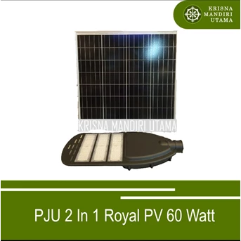 penyedia lampu pju 2 in 1 royal pv 60 watt