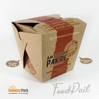food pail paper box kraft surabaya