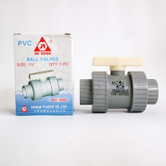 PVC ABS Ball Valve Double Union Jia Rong 1 1/2