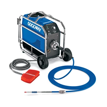 goodway ram-pro-xl-a chiller tube cleaner featuring tubeguad