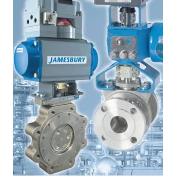 neles jamesbury pneumatic actuator butterfly valve-2