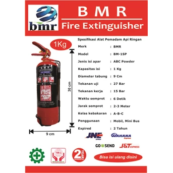 apar / tabung pemadam kebakaran 1 kg powder bmr-2