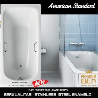 americanstandard bathtub spa160cmwith handgripssteel enameld promo