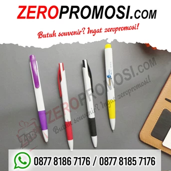souvenir pulpen promosi plastik pen 818 cetak logo custom-2