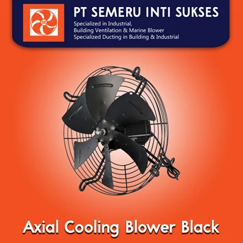 Axial Cooling Fan Blower Black