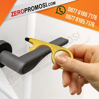 souvenir gantungan kunci zero touch sanitary tool custom logo-1