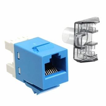 amp commscope modular jack utp cat 6 sl series blue kabel lan