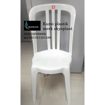 kursi plastik putih merk skyeplast-1