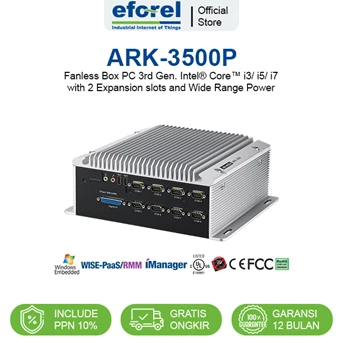 Fanless Mini PC Industrial Box Komputer Intel Core Advantech ARK-3500P