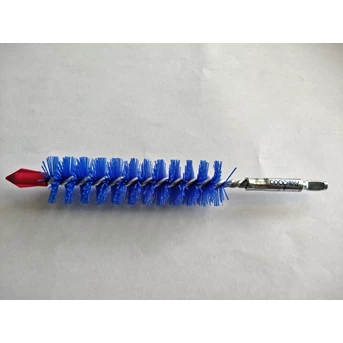goodway gtc-211q tube cleaning brush, blue nylon