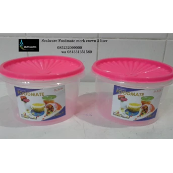 Sealware toples plastik Foodmate merk Crown 2 liter