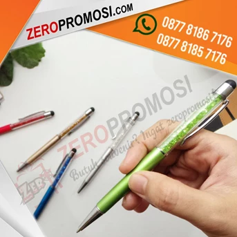 souvenir pulpen promosi mewah pen kristal full color + stylus-3