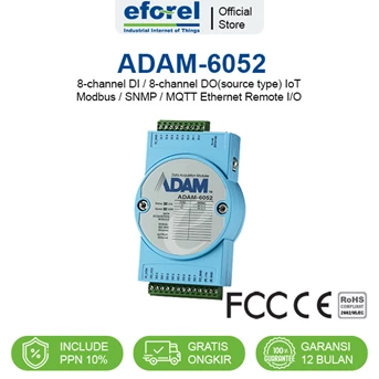 8 Digital Input 8 Digital Output Source Type IoT Advantech ADAM-6052