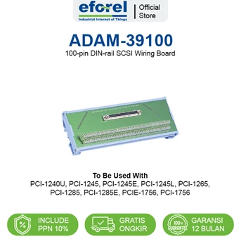 Terminal Board 100pin DIN-rail SCSI Wiring Board Advantech ADAM-39100
