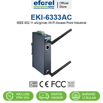 Industrial WiFi Access Point Client 2T2R DIN Rail Advantech EKI-6333AC