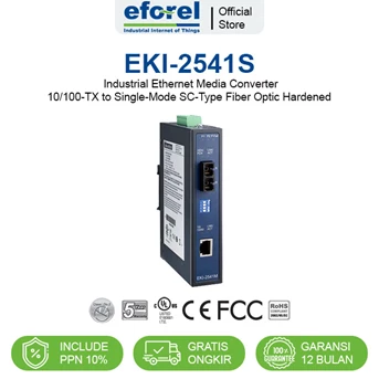 Converter Ethernet to Fiber Optic Single Mode 30km Advantech EKI-2541S