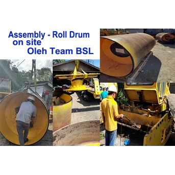 assembly roll drum vibrating roller sakai sv series-1