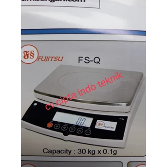 timbangan digital merk fujitsu type fs - q kap 30 kg x 0,1 g-1