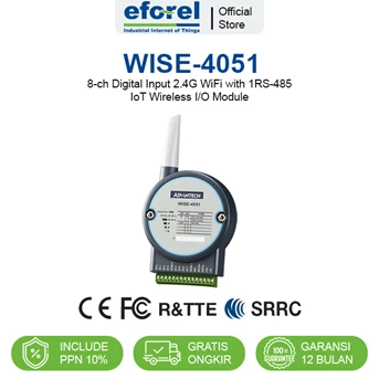 IoT Wireless IO Module 8 Digital Input with RS-485 Advantech WISE-4051