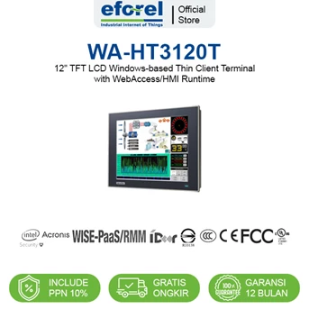 HMI Operator Panel 12 LCD Windows Based WebAccess Advantech WA-HT3120T
