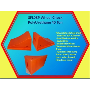 sfl06p wheel chock polyurethane 30 ton /ganjal ban truck polyurethane-5
