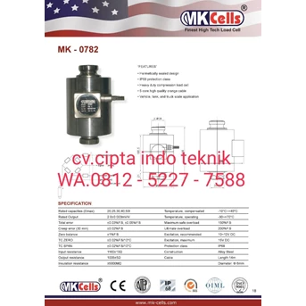 LOAD CELL TYPE MK - 0782 MERK MK - CELLS - CV. CIPTA INDO TEKNIK