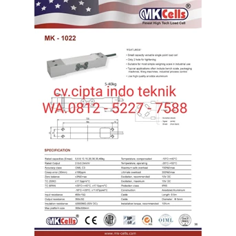 load cell type mk - 1022 merk mk cells - cv. cipta indo teknik-1