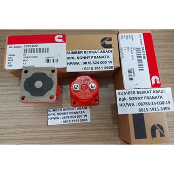 CUMMINS 134076 SHUTOFF SOLENOID VALVE 3021420 - 24V - 2 LEG