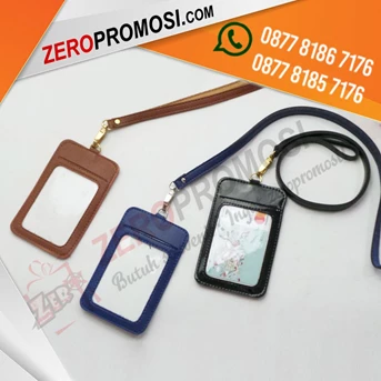 souvenir tali + casing id card kapasitas 1 kartu cetak logo termurah d-6