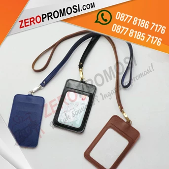 souvenir tali + casing id card kapasitas 1 kartu cetak logo termurah d-1
