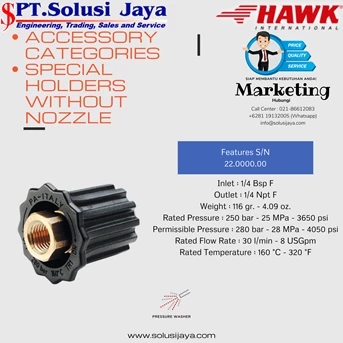 aksesoris & perlengkapan pompa SPECIAL HOLDERS WITHOUT NOZZLE