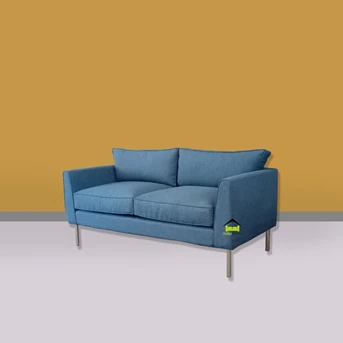 Sofa Ruang Tamu Minimalis Kaki Besi Kerajinan Kayu