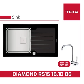 teka diamond rs15 1b 1d 86 sink kitchen sink free keran-3