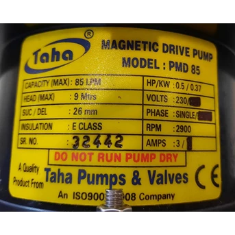 polypropylene magnetic drive pump pmd-85 - 26 mm x 26 mm-2