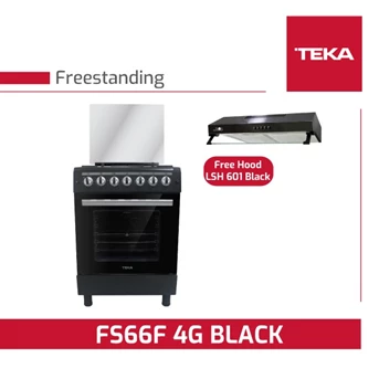 Teka Freestanding Cooker FS66F Black Free LSH 601 Black - Kompor Gas
