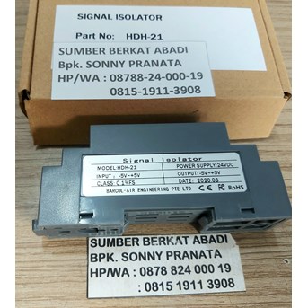 SIGNAL ISOLATOR HDH-21 HDH21 HDH 21 DC VOLT INPUT ISOLATED TRANSMITTER