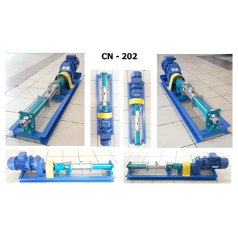 pompa ulir cn 202 double stage screw pump - 1 x 1 inci -500 lph 12 bar-2