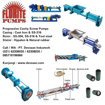 pompa ulir cn 202 double stage screw pump - 1 x 1 inci -500 lph 12 bar-1