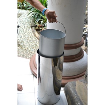 Asbak Tempat Sampah Stainless Medium Single Hole 75lt, ATSMSH - 91073