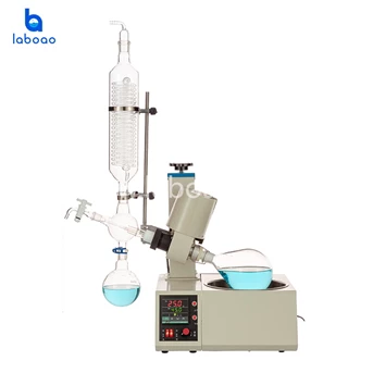 1L rotary evaporator with flask hand lift