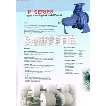 solid handling centrifugal pump p 125-400 pompa centrifugal-6 x 5 inci-1