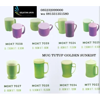 Mug promosi Tutup plastik GOLDEN SUNKIST